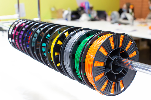 Wire spools for 3D printer.