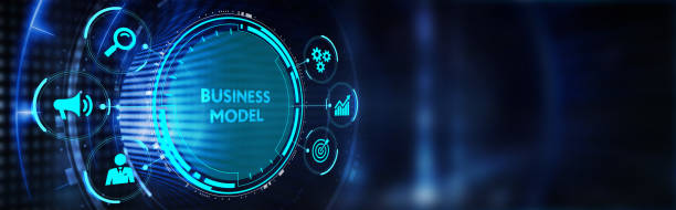 istock Business, Technology, Internet and network concept. Shows the inscription: BUSINESS MODEL.3d illustration 1386162552