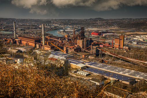 Steel mill on the Meuse