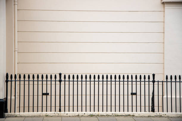 Iron railing along the streets of London