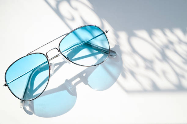 istock glasses with blue lenses on the window 1386172302