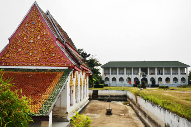 istock Wat khien or Khian buddhist temple in Nonthaburi, Thailand 1386172663
