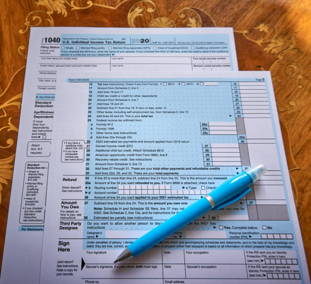 istock US 1040 Tax Form 1386187859