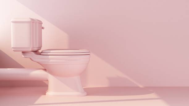 istock pink toilet on a pink background 1386192367