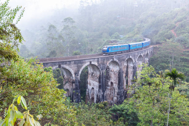 istock Train on the Nine Arches Demodara Bridge 1386192656