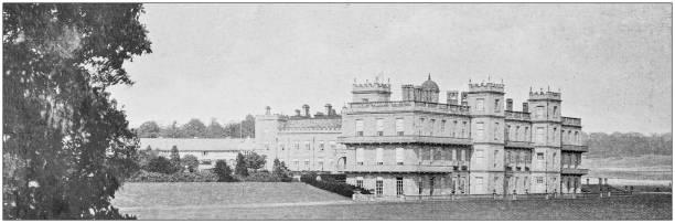 istock Antique vintage black and white photo: Welbeck 1386194983
