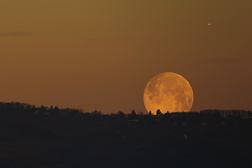 Lunar Eclipse from central Montana, May 15, 2022in the United States of America (USA).