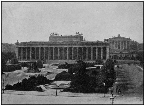 istock Antique photo of World's landmarks (circa 1894): Royal Museum, Berlin 1386202502