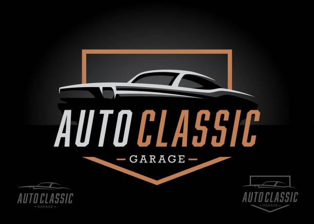ilustraciones, imágenes clip art, dibujos animados e iconos de stock de icono del coche deportivo clásico - performance car