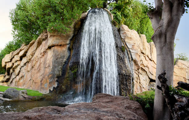 istock Waterfall in the African savannah. 1386208767
