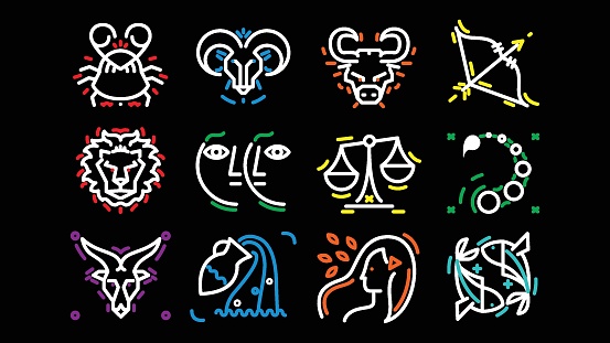 Spirituality, Astrology Sign, Mystery, Icon Set
