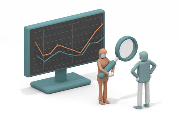Check world economic data. Look for problems. Determine the situation of the company. Confirm from the management's point of view. 3D rendering