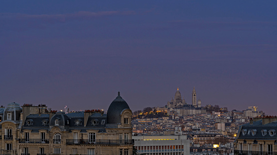Timelapse - Dawn Over Sacred Heart Basilica in Paris From Above. Find more images of PARIS on my profile.