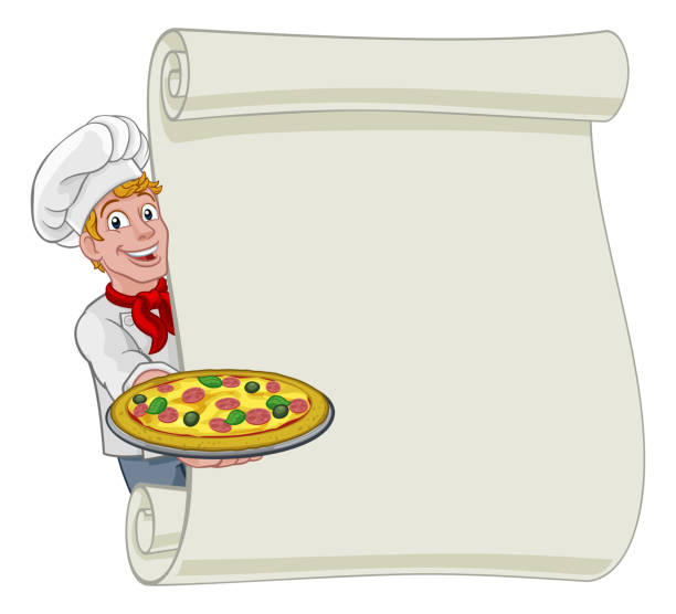 chef with menu scroll - culinary illustration for... 60+ Chef Menu Scroll Stock Illustrations, Royalty-Free Vector Graphics ...