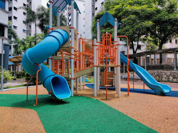 istock Colorful playground for childrens 1386225709