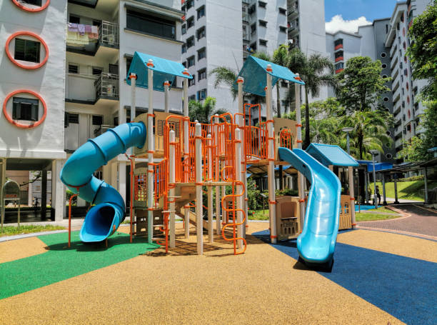 istock Colorful playground for childrens 1386225741