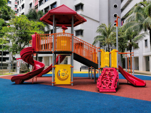 istock Colorful playground for childrens 1386225750