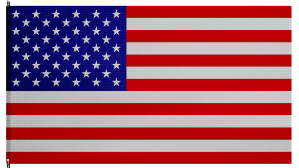 American flag. USA banner soft silk. Cloth fabric texture ensign background.