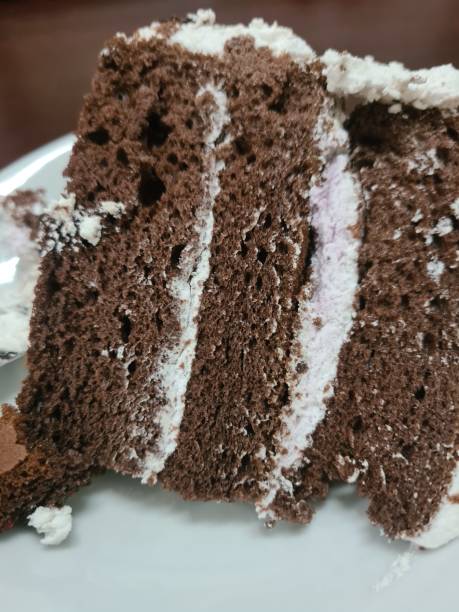istock Birthday cake slices on a plate 1386246242