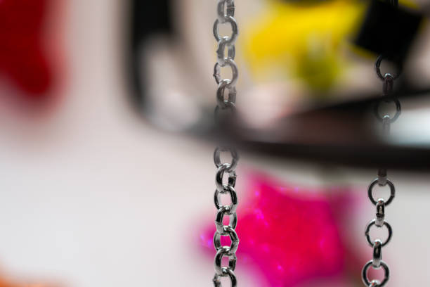 chains on swimming pool railings