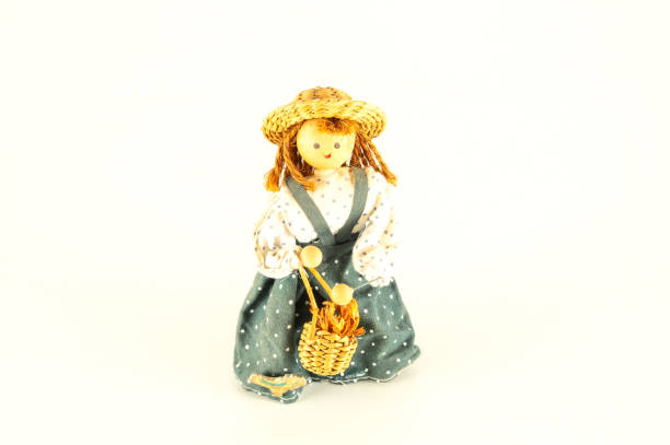 istock Pierrot toy doll on white background 1386255058