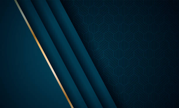 istock Blue overlap layers abstract background trendy classic color of 2021 concept. 3d cover of business presentation banner for sale event presentation poster wallpaper science futuristic energy technology 1386269970