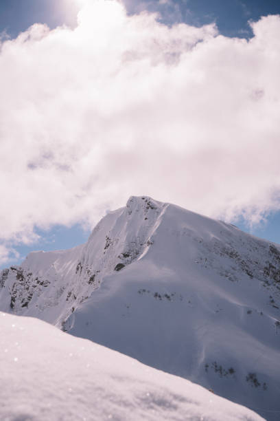 istock Mountain peaks in the snow 1386276770