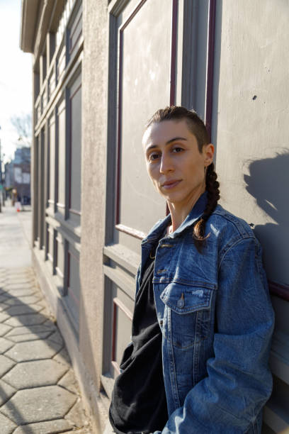 istock A Transgender Person Leaning Against a Building 1386291154