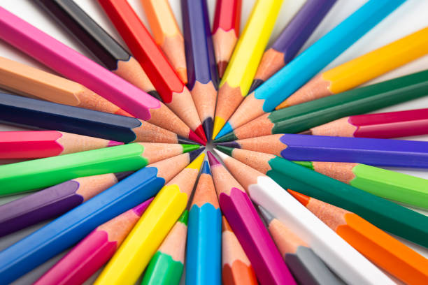 istock Colored pencils for drawing. Education and creativity. Leisure and art 1386292702
