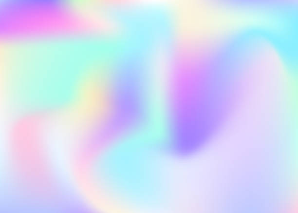 istock Iridescent Background. Violet Metal Texture. Girlie Card. Pastel 1386309945
