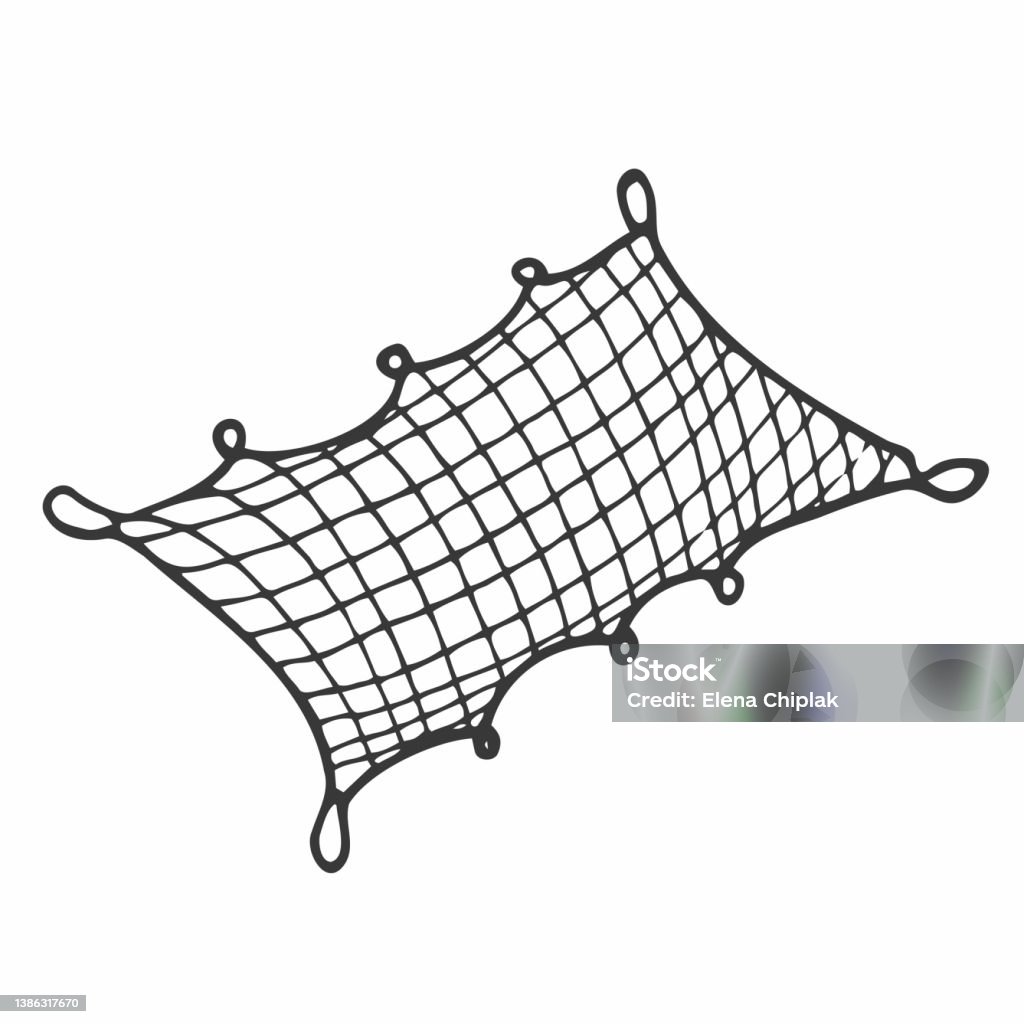 Doodle Vectơ Lưới Cá Khái Niệm Câu Cá Vẽ Tay Hình minh họa Sẵn có ...