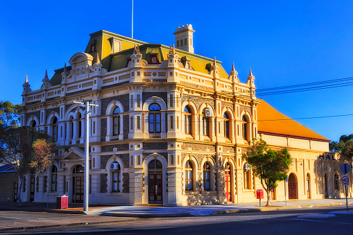 The commerce trade business centre hall in Broken Hill Silver city of Australian mining industry.