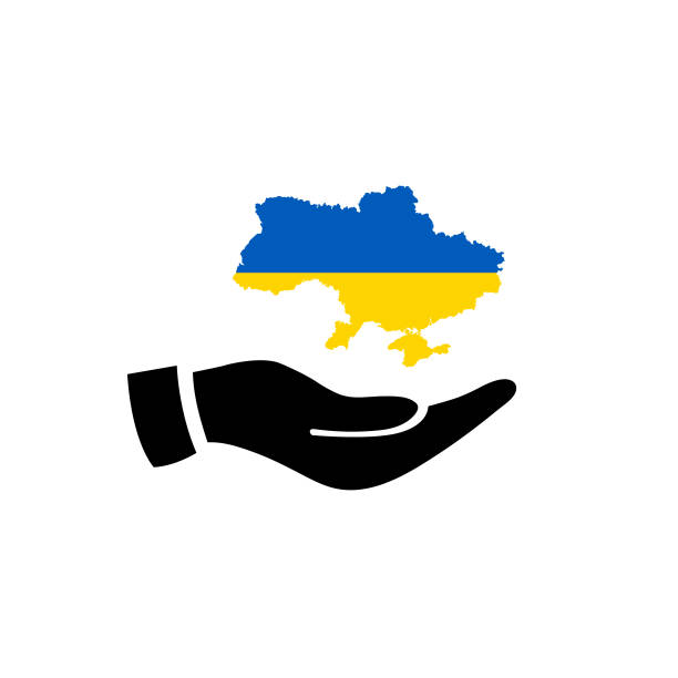 istock Stop war! Map of Ukraine. Let\'s save the country. Vector illustration 1386323040