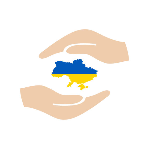 istock Stop war! Map of Ukraine. Let\'s save the country. Vector illustration 1386323041