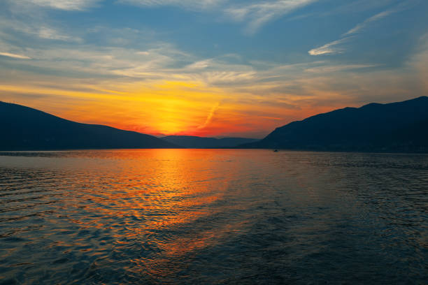 istock Spectacular sunset over the sea 1386328500