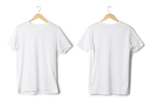 istock White T shirt mockup hanging isolated on white background with clipping path 1386341347