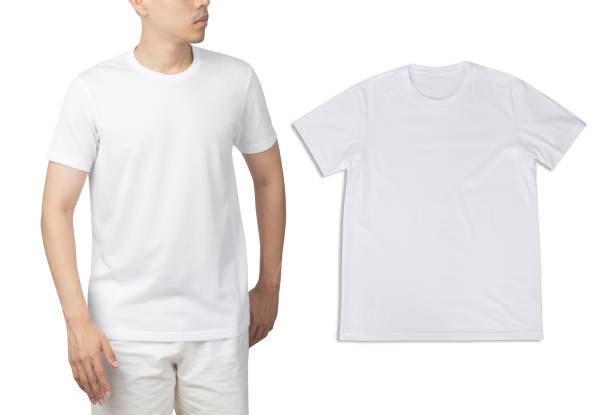 istock White T shirt mockup isolated on white background with clipping path 1386341372