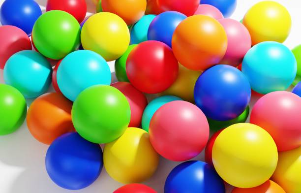 istock 3D image of a simple and cute color ball 1386346625