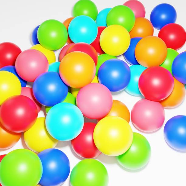 istock 3D image of a simple and cute color ball 1386346708