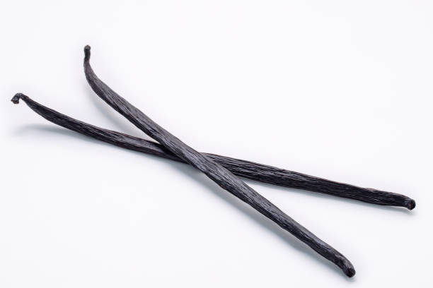 istock Dried Vanilla sticks isolated on white backgrounds. 1386357249