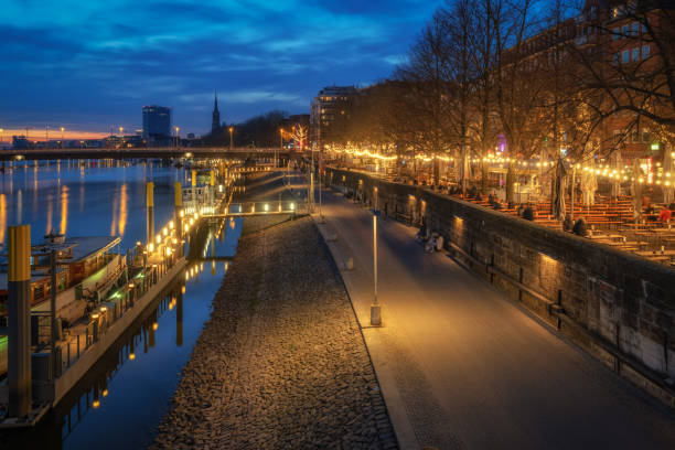 istock Promenade schlachte in Bremen at Weser river 1386360773