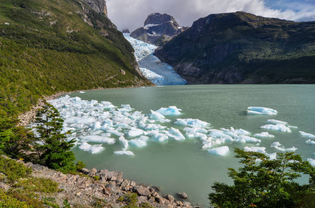 Balmaceda glacier seen on a boat trip from Puerto Natales in Patagonia, Chile