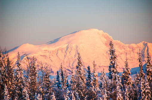 Mount Drum is a daily blessing for those in the Copper River Valley. The Wrangle Mountains rise above Interior Alaska. Mount Drum is the focal point for this area and is well photographed.