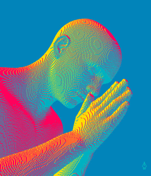 Man who prays. Hands in praying position. Prayer to god with faith and hope. Concept for religion, worship, love and spirituality. 3d vector illustration. Man who prays. Hands in praying position. Prayer to god with faith and hope. Concept for religion, worship, love and spirituality. 3d vector illustration. praise and worship stock illustrations