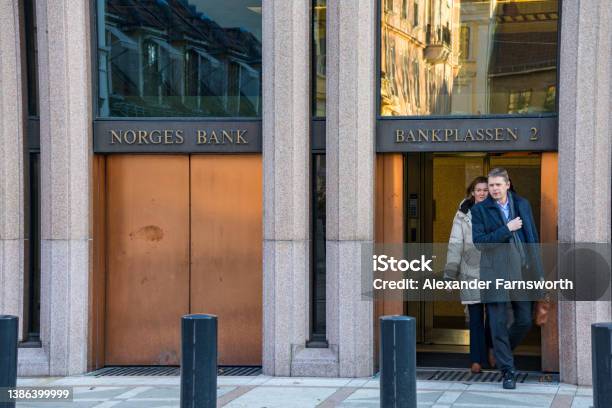 Oslo Norway Stock Photo - Download Image Now - Norway, Central Bank, Architecture