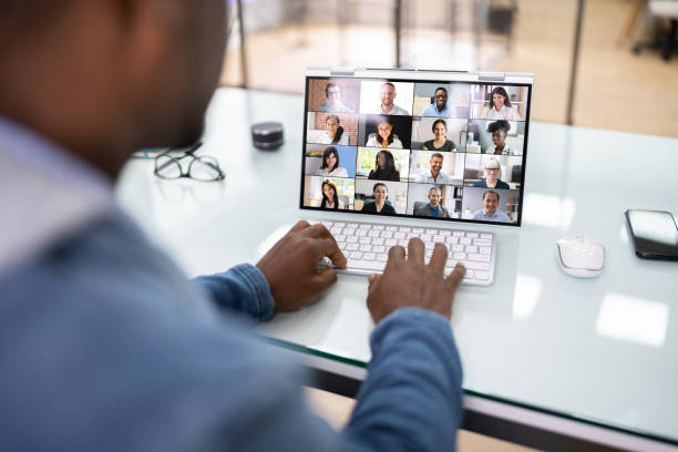 istock Online Video Conference Business Meeting Call 1386403471