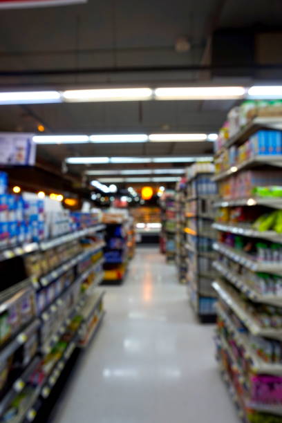 istock Blurred shot in a supermarket 1386425170