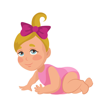 Free download of Crawling Baby clip art Vector Graphic