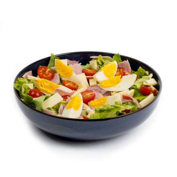 istock Parisian Salad - salad, ham, cheese, tomatoes, egg 1386456103