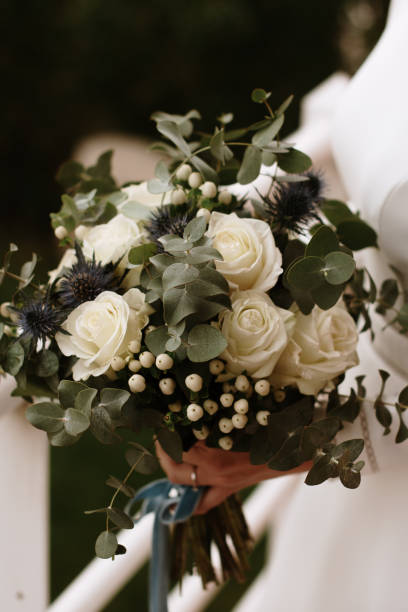 istock Bridal flower bouquet 1386458407